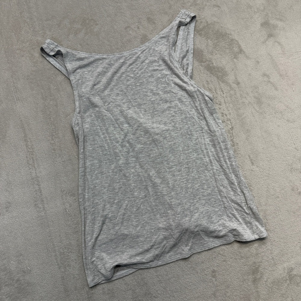 Zyia Active Shirt Women's XS Tank Top Gray Twist Heathered Sleeveless Activewear